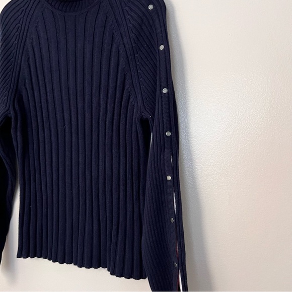 Navy Blue Tommy Hilfiger Turtleneck Sweater - Picture 5 of 10